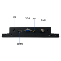 Nuevo Monitor LCD TFT Industrial de 8 Pulgadas IPS 1024x768 con Pantalla Táctil Resistiva, VGA, AV, BNC, USB y Carcasa Metálica