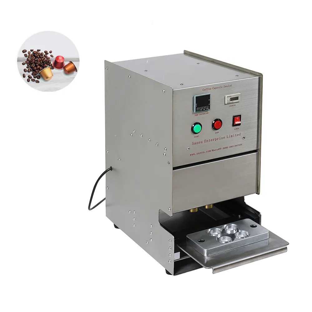 Alu SX-4 otomatik akıllı isı sızdırmazlık bardak yapıştırma makinesi için uygun alüminyum Nespresso kapsül folyo kapak