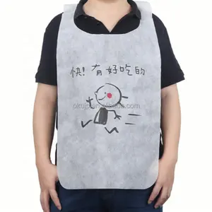 Waterproof Custom Disposable Adult Bib Non Woven Apron for Production Extra Long Large