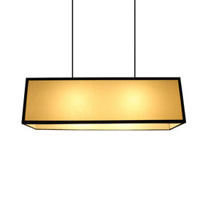 현대 간단한 북유럽 LED 샹들리에 새로운 중국 린넨 침실 직사각형 식당 앞 책상을위한 미국식 램프 - Product Image 1