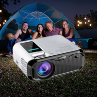 Projecteur intelligent LED WiFi Android 9.0 6000 Lumens E501H 2K 4K avec correction automatique de la distorsion trapézoïdale, portable pour home cinéma