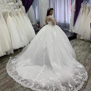 2025 New Bride Bohemian Fashion Simple <b>White</b> Wedding Dress Royal Chapel Train Floral Print <b>Lace</b> Decoration Mermaid/Trumpet Scoop - Product Image 3