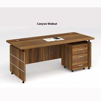 Bureau moderne 1.2m Bureau d'ordinateur Tiroirs extensibles 1.4m Bureau Patron Employé Chaise de bureau Combinaison Simple Panneau à usage domestique