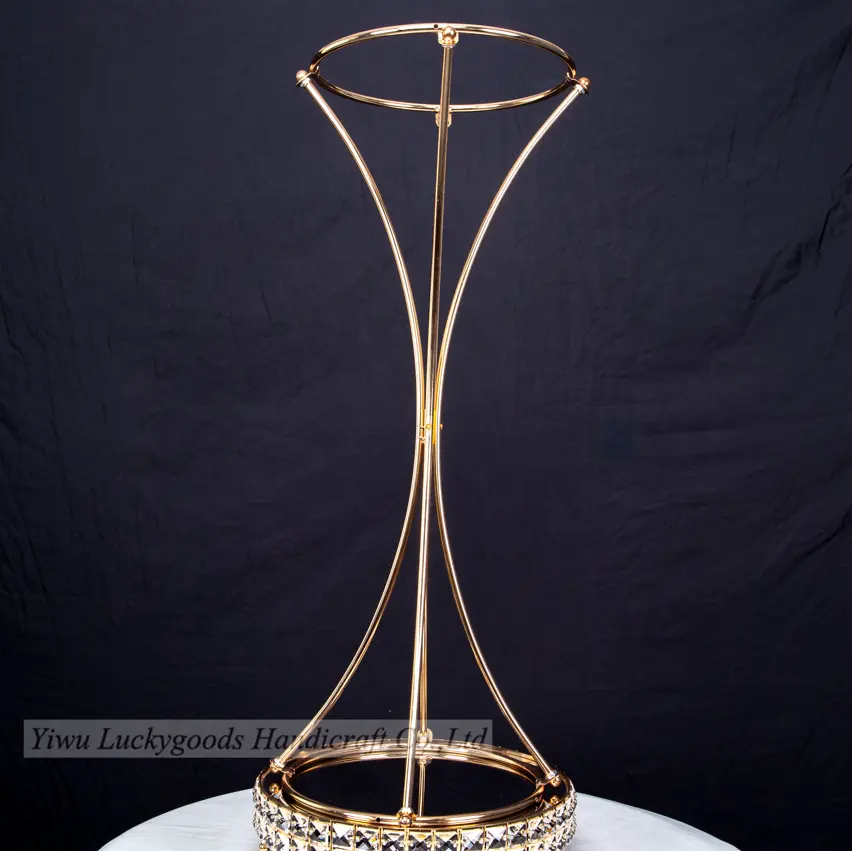TY210531-4 по индивидуальному заказу высокий металлический свадебный цветок Настольный стенд центральным оптовая продажа