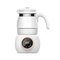 Professionnel 1.2L bébé formule lait fabricant contrôle de la température électrique verre bouilloire bébé instantané plus chaud café et thé