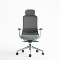 Silla de escritorio de alta calidad para el hogar con respaldo alto de altura ajustable y función completa de China, silla de oficina con reposabrazos