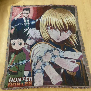 Snel aanpasbare anime geweven wandkleed deken lage minimale bestelhoeveelheid Raschel deken op maat gemaakt patroon logo geproduceerde deken - Product Image 4