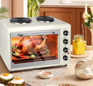 <span class=keywords><strong>Four</strong></span> électrique de grande capacité 56L pour la cuisson du pain et des pizzas, <span class=keywords><strong>porte</strong></span> en verre visuel, cuisinière-<span class=keywords><strong>four</strong></span> 2 en 1 pour la maison - Product Image 2