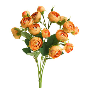 Flores Artificiales de Camelia Yihua, 30 cm, Flor de Seda, Estilo Romántico Chino, Decoración del Hogar, Rosa, Blanco, Morado, Naranja - Product Image 5