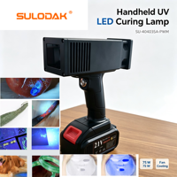 Lampe UV LED portable 365 nm pour inspection de peinture automobile, réparation de carrosserie, durcissement de mastic, vernis, adhésif et résine