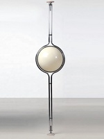 Lampe de sol moderne de luxe en métal argenté LED E27, livraison rapide d'usine