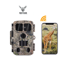 Caméra de chasse 4K 48MP WiFi avec vision nocturne, détection de mouvement, étanche pour la faune en extérieur