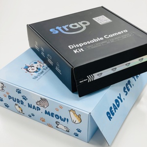 Boîte postale imprimée double face avec revêtement mat et autocollant pour les cosmétiques, <span class=keywords><strong>l</strong></span>'électronique et les commandes <span class=keywords><strong>en</strong></span> <span class=keywords><strong>ligne</strong></span> - Product Image 1