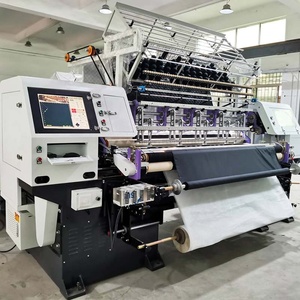 Cnc Multi Multiple <strong>Needle</strong> Computerized Industry Computer <strong>Double</strong> <strong>Needle</strong> Continue Small Quilt Machine Cpu Italy - Product Image 2