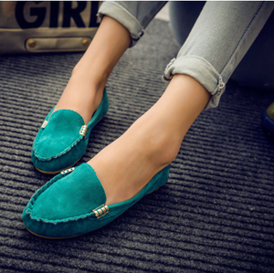<span class=keywords><strong>Mocassini</strong></span> da <span class=keywords><strong>Donna</strong></span> con Punta Tonda e Tomaia Bassa in <span class=keywords><strong>Camoscio</strong></span>, Scarpe Casual da Studentessa - Product Image 2