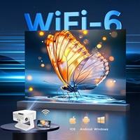 Proyector de Videojuegos de Tiro Corto con Enfoque Automático Inteligente, WiFi Inalámbrico, Full HD 1080P 8K, Sistema Android 14, 2+16G, para Uso Diurno, 2026