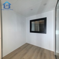 Maisonnette de luxe en conteneur de 20/40 pieds pour camping, avec cuisine, salle de bain, chambre, maisonnette modulaire en conteneur.