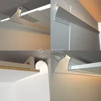 Nouvelle conception de bande lumineuse LED pour plinthe, canal en aluminium pour armoire murale