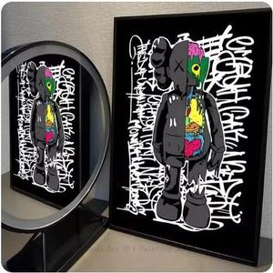 Graffiti Pop nghệ thuật Áp phích sơn phim hoạt hình gấu bông tường nghệ thuật hình ảnh cho phòng khách hiện đại in nghệ thuật vải sơn - Product Image 6