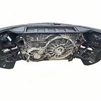 Pare-choc avant Audi Q7 d'occasion avec diffuseur, ensemble de ventilateurs de refroidissement pour remplacement, mise à niveau avec découpes pour phares antibrouillard