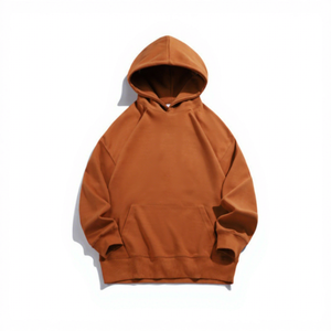 Sudadera con Capucha Oversize de Algodón Blanco para Hombre, Color Liso, Casual, con Forro Polar, Diseño con Bolsillos en las Mangas, Ropa de Otoño 2027 - Product Image 3