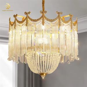 Français rétro tout cuivre gland haute qualité sens Villa salon salle <span class=keywords><strong>à</strong></span> manger lit lustres - Product Image 2