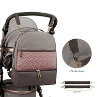 Sac à dos imperméable pour couches en tissu Oxford, emballage personnalisé en boîte couleur, fabrication sur mesure