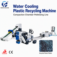 Granulateurs HONTO PVC HDPE LDPE pour le recyclage des bouteilles en plastique usagées, extrudeuse de plastique, machine de recyclage du plastique à refroidissement par eau