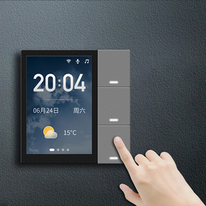 Para Pantalla de Control Central Inteligente de 3.5 Pulgadas, Zigbee Gateway, Control por Voz <span class=keywords><strong>Alexa</strong></span>, Interruptor de Relé de 3 Vías y 10A para <span class=keywords><strong>PC</strong></span>, Interruptor Táctil IR WiFi de 3 Grupos - Product Image 4