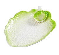 Ensemble de vaisselle créatif en céramique en forme de chou, assiettes et bols, pour la maison, vente en gros