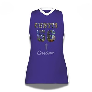 Camiseta de Baloncesto Personalizada con Lentejuelas, Nombre y Número Personalizados, Camiseta para Fanáticos - Product Image 6