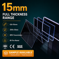 Plaque de polycarbonate solide transparente de 2-4 mm pour abri de balcon, couverture de toit pour projets résidentiels