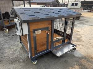 Langlebiges, Nachhaltiges Outdoor-Haustierhaus in S, M, L Größen, Öko-Wasserdichter Wetterfester Hundezwinger für den Garten - Product Image 5