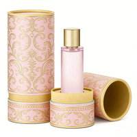 Nouvelle boîte cadeau cylindrique pour parfum, en carton premium de 2 mm d'épaisseur, avec gaufrage UV et pelliculage mat, pour cosmétiques