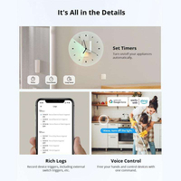 SONOFF MINIR4M MINI Interrupteur intelligent WiFi extrême avec relais détachable, compatible Matter via l'application EWeLink, commande vocale, fonctionne avec Alexa Google B354