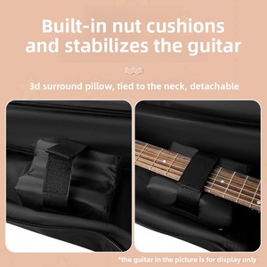 Akusticus Halk Gitar Sırt Çantası Kılıfı <span class=keywords><strong>40</strong></span>/41/36 Inç Kanvas Kalınlaştırılmış Darbeye Dayanıklı Düşmeye Dayanıklı Boyun Desteği Sevimli Kadın Tasarımı - Product Image 2