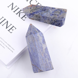 Quartz naturel Sodalit/pierre veine bleue Points cristaux de pierres précieuses pierres de guérison pour la décoration de la maison - Product Image 5