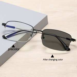 Montures de Lunettes Optiques Photochromiques Anti-Lumière Bleue Unisexe en Gros, en Titane - Product Image 1