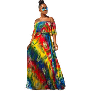 <span class=keywords><strong>Robe</strong></span> longue <span class=keywords><strong>de</strong></span> soirée à épaules dénudées à manches longues à imprimé floral à ourlet large <span class=keywords><strong>Robe</strong></span> <span class=keywords><strong>de</strong></span> <span class=keywords><strong>plage</strong></span> <span class=keywords><strong>Robe</strong></span> longue bohème vintage pour femmes - Product Image 4