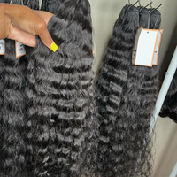 Contoh Gratis 32 34 36 38 Rambut India Lurus dengan Kutikula Utuh, 100% 12A Rambut Manusia India Mentah Panjang 40 Inci