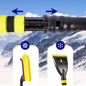 Cepillo para nieve de coche con pala y raspador de hielo, material ABS, PP y EVA, herramienta de eliminación de nieve para vehículos en invierno - Product Image 3