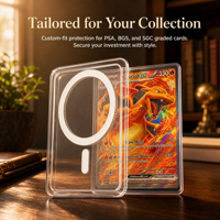Support de téléphone magnétique puissant pour cartes à collectionner avec étui de protection anti-rayures pour cartes de jeu