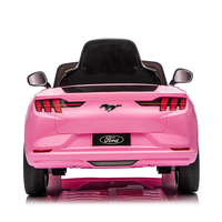 Voiture électrique pour enfants Ford Mustang Mach E sous licence avec batterie 24V, télécommande, voiture à pédales en plastique rose pour filles