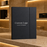 Boîte cadeau rigide personnalisée avec couvercle et base pour flacon de parfum, estampage à chaud holographique, emballage cosmétique de luxe
