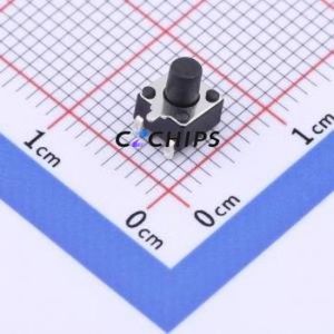 GT-TC072B-H055-L1 Tactile Switch SMD-3P,4.5x4.5mm Switch Single Pole Single Throw Round Button 2.5N Horizontal Mount - Product Image 1