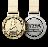 Médaille de Marathon Personnalisée 5K 10K, Médaille de Finisseur en Alliage de Zinc Or Argent Bronze, Récompense Sportive avec Ruban, Faible MOQ 2026