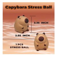 Lot de jouets sensoriels Capibara en vrac en gros comprenant des jouets Mini Kawaii Squishy et Anti-Stress Squeeze pour adultes