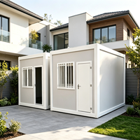 Maison conteneur modulaire préfabriquée écologique, étanche, à faible coût, pour école de terrain temporaire, villa, appartement, abri de voiture