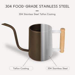 Regadera de acero inoxidable de 35 oz/1000 ml, Caño largo, herramienta de jardín para interiores y exteriores para plantas de interior y bonsái - Product Image 5