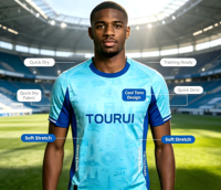 Maillot de football domicile Marseille 2026 - Maillot de foot personnalisé